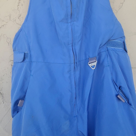 Blue and White Insulated Coveralls Snowsuit - Picture 5 of 6